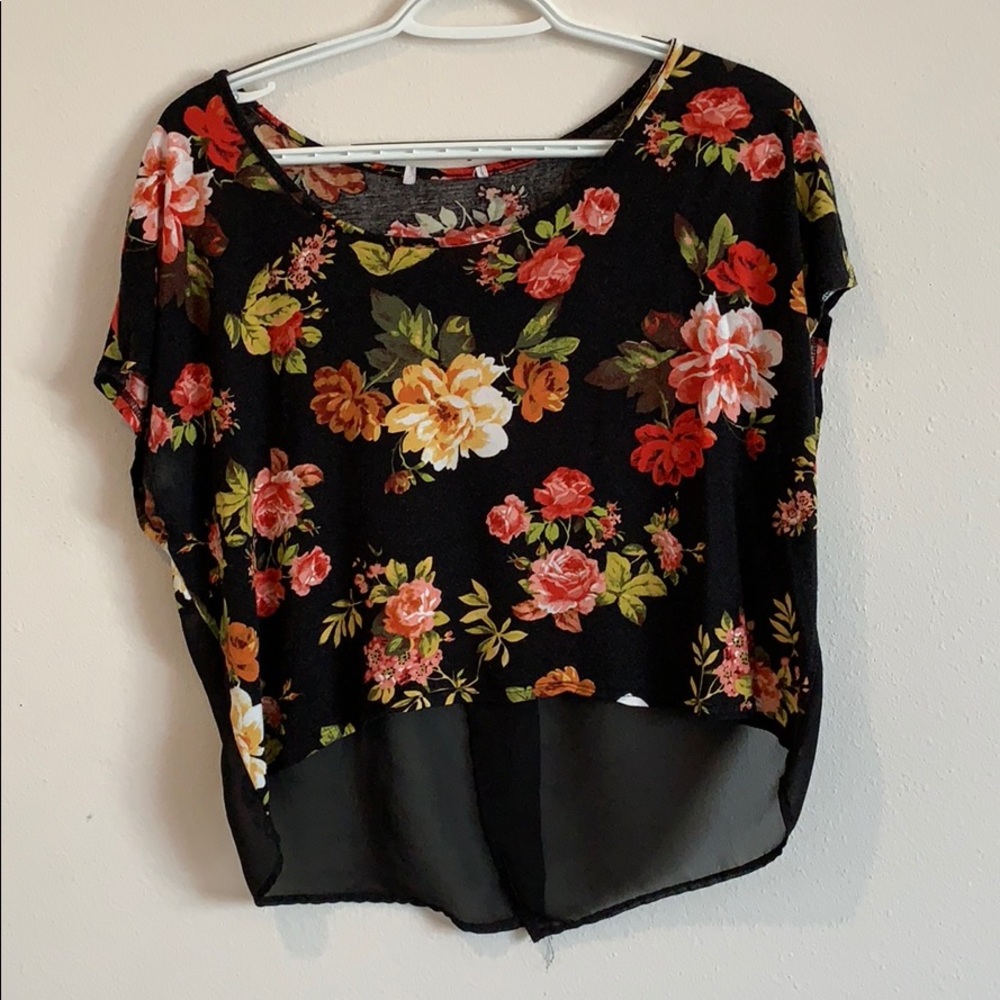 Floral crop top